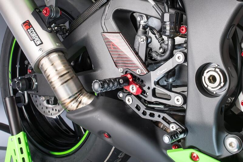 Adjustable Rear Sets With Fixed Foot Pegs for Kawasaki Naturale